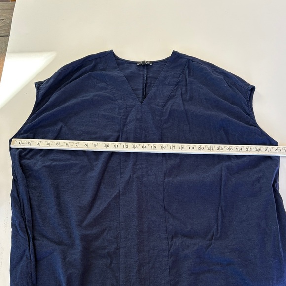 Universal Standard Cabana Caftan Dress Linen Blend Boho Lagenlook Size L (22-24) - Picture 10 of 10